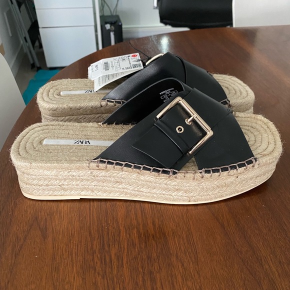 NWT Zara Espadrilles Sandals. - Picture 3 of 4